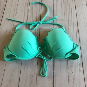 Victoria’s Secret Fabulous Pushup, halter swim top